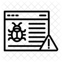 Threat Detection Cybersecurity Network Security Icon