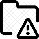 Threat Folder Bug Folder File Threat Danger Programming Line Icon
