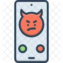Threatened Threatening Phone Scarify Icon