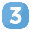 Three Number Numeric Icon