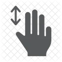 Three Finger Vertical Icon