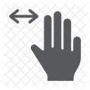 Three Finger Horizontal Icon