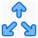 Three Direction Arrow Icon