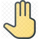 Three Finger Point Icon
