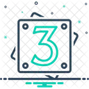 Three Number Count Icon
