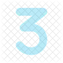 Number Shape Three Icon