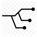 Three Circuit Ai Line Three Circuit Icon