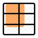 Three Column Horizontal Grid Icon