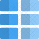 Three column horizontal grid  Icône