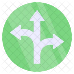 Three Directions Arrows  Icon