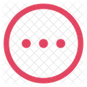 Three dots circled  Icon