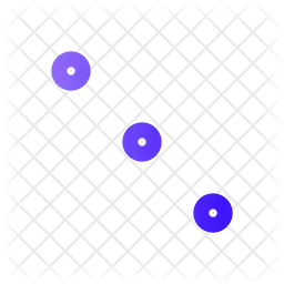 세 개의 점 대각선 ii  아이콘