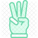 Three Finger Gesture Icon