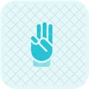 Three Finger  Icon