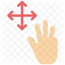 Three Finger Hold  Icon