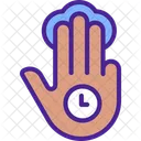 Three finger holding gesture  Icon