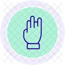 Three Finger Color Circle Icon Icon