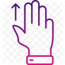 Three Fingers Fingers Gesture Icon