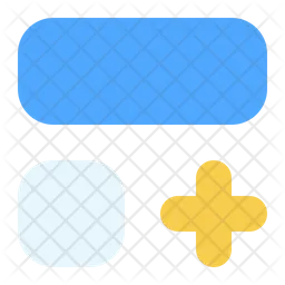 Three grid vertical main plus  Icon