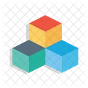 Three Box Boxes Icon