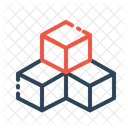 Three Box Boxes Icon