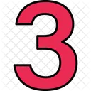 Three Numbers Numeric Icon