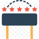 Three Star Hotel Icon