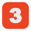 Three Number  Icon