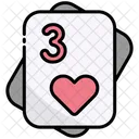 Three Of Heart Icon