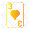 Three of hearts  Icon
