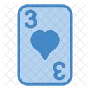 Three Of Hearts  Icon
