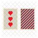 Three of hearts  Icône
