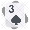 Three Of Spades  Icon
