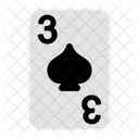 Three of spades  Icon