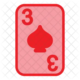 Three Of Spades  Icon