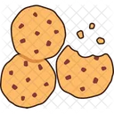 Three Piece Vanilla Chocolate Chip Cookies  Icon