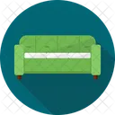 Three Seat Sofa Arm Furniture Icon