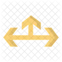 Three side arrow icon  Icon