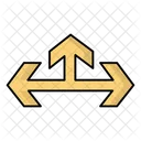 Three Side Arrow Icon Icon
