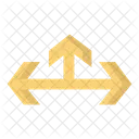 Three side arrow icon  Icon