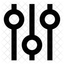 Three Slider Vertical Icon
