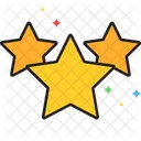 Stars Three Star Star Rating Icon