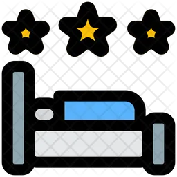 Three Star Bed  Icon