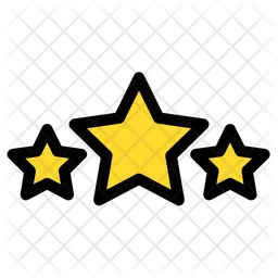 Three Stars Emoji Icon