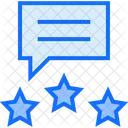 Three Stars Rating Comment Icon