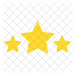 Three Stars Emoji Icon