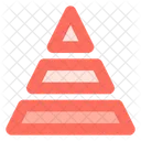 Three Tier Pyramid Icon