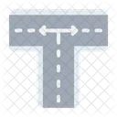 Three Way T Junction Icon