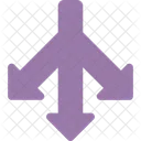 Three Way Arrow Icon