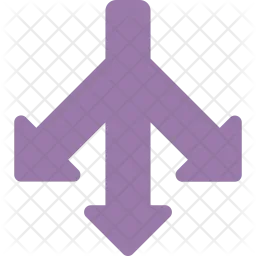 Three Way Arrow  Icon